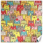 Cute Xmas Cats Canvas 12  x 12 