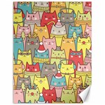 Cute Xmas Cats Canvas 12  x 16 