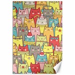 Cute Xmas Cats Canvas 12  x 18 