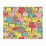 Cute Xmas Cats Small Glasses Cloth (2 Sides)