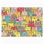 Cute Xmas Cats Large Glasses Cloth