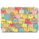 Cute Xmas Cats Large Doormat