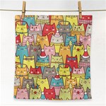 Cute Xmas Cats Face Towel