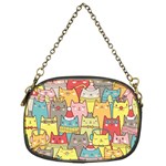 Cute Xmas Cats Chain Purse (One Side)