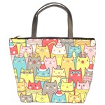 Cute Xmas Cats Bucket Bag