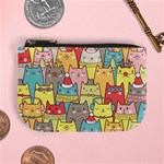 Cute Xmas Cats Mini Coin Purse