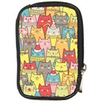 Cute Xmas Cats Compact Camera Leather Case