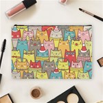 Cute Xmas Cats Cosmetic Bag (Large)