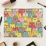 Cute Xmas Cats Cosmetic Bag (XL)