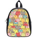 Cute Xmas Cats School Bag (Small)