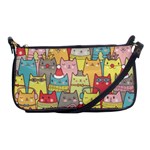 Cute Xmas Cats Shoulder Clutch Bag