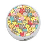 Cute Xmas Cats 4-Port USB Hub (One Side)