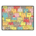 Cute Xmas Cats Fleece Blanket (Small)