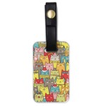 Cute Xmas Cats Luggage Tag (one side)