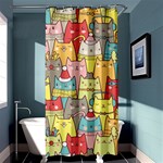 Cute Xmas Cats Shower Curtain 36  x 72  (Stall)