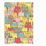 Cute Xmas Cats Small Garden Flag (Two Sides)