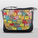 Cute Xmas Cats Messenger Bag