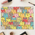 Cute Xmas Cats Cosmetic Bag (XXL)