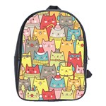 Cute Xmas Cats School Bag (XL)