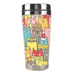 Cute Xmas Cats Stainless Steel Travel Tumbler