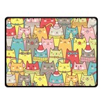 Cute Xmas Cats Double Sided Fleece Blanket (Small)