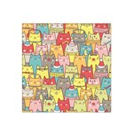 Cute Xmas Cats Satin Bandana Scarf