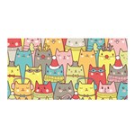 Cute Xmas Cats Satin Wrap