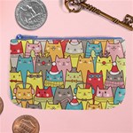 Cute Xmas Cats Large Coin Purse