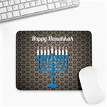 black happy Hanukkah Small Mousepad