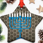 black happy Hanukkah Ornament (Star)