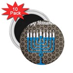 black happy Hanukkah 2.25  Magnet (10 pack)