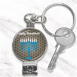 black happy Hanukkah Nail Clippers Key Chain