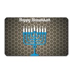 black happy Hanukkah Magnet (Rectangular)