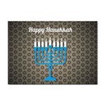 black happy Hanukkah Sticker A4 (10 pack)