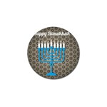 black happy Hanukkah Golf Ball Marker