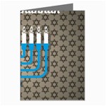 black happy Hanukkah Greeting Cards (Pkg of 8)