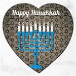 black happy Hanukkah Jigsaw Puzzle (Heart)