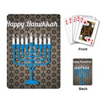 black happy Hanukkah Playing Cards Single Design