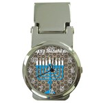 black happy Hanukkah Money Clip Watch