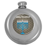 black happy Hanukkah Hip Flask (5 oz)