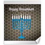 black happy Hanukkah Canvas 20  x 24 