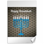 black happy Hanukkah Canvas 20  x 30 