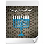 black happy Hanukkah Canvas 36  x 48 