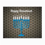 black happy Hanukkah Small Glasses Cloth (2 Sides)