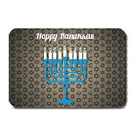 black happy Hanukkah Plate Mat