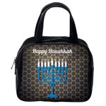 black happy Hanukkah Classic Handbag (One Side)