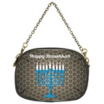 black happy Hanukkah Chain Purse (One Side)