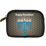 black happy Hanukkah Digital Camera Leather Case