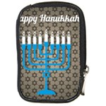 black happy Hanukkah Compact Camera Leather Case