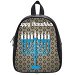 black happy Hanukkah School Bag (Small)